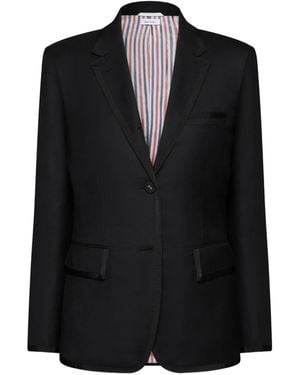 Thom Browne Grosgrain Twill Jacket - Black