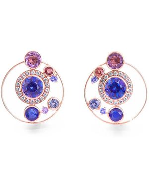 ZOME Nyxara Sapphire And Tanzanite Earrings - Metallic