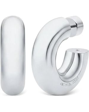 Michael Kors Curve Earrings - White