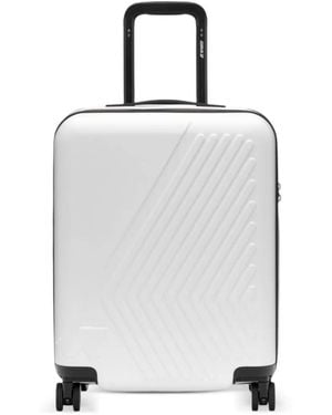 K-Way Eudoxie Logo Luggage - White