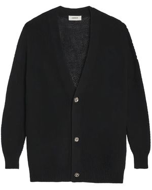 A PAPER KID Cardigan Jewel - Nero