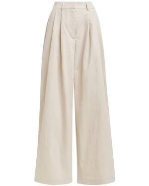 Essentiel Antwerp Jazmine Belt-Loop Pleated Trousers - White