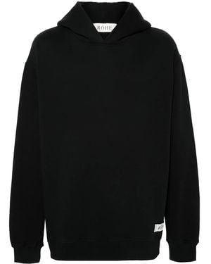 Rohe Felpa Con Cappuccio - Nero