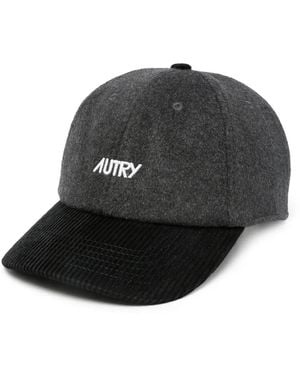 Autry Baseballkappe Mit Logo-Stickerei - Schwarz