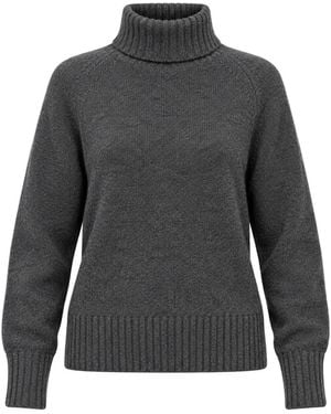 Ecoalf Roll-Neck Raglan-Sleeve Sweater - Gray