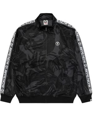 Aape By A Bathing Ape Logo-Lettering Bomber Jacket - Black