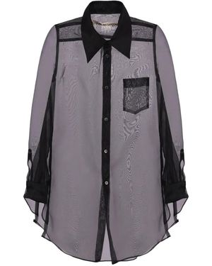 Comme des Garçons Chemise À Poches En Organza - Gris