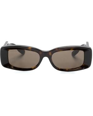 Gucci Rectangle-Frame Sunglasses - Grey