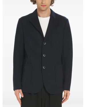Barena Blazer Met Zak En Knopen - Zwart