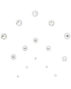 Jennifer Behr Crystal-Embellished Hair Gems - White