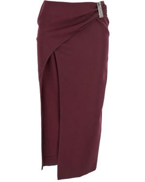 The Attico Midi Skirt - Purple