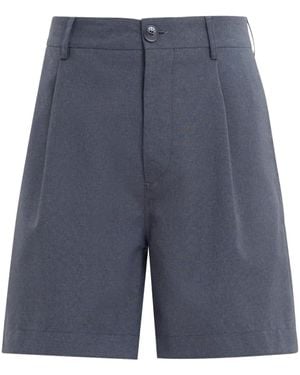 Marni Virgin-Wool Tailored Shorts - Blue