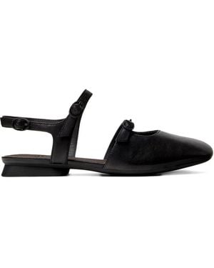 Camper Casi Myra Buckle-Strap Leather Court Shoes - Black