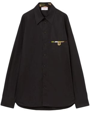 Emilio Pucci ポプリン シャツ - ブラック