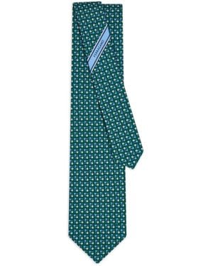 Ferragamo Seidenkrawatte Mit Lolli-Print - Grün