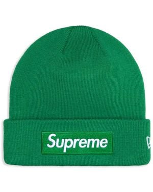 Supreme X New Era Box Logo Beanie - Green