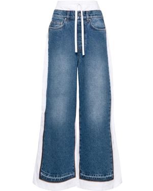 Jean Paul Gaultier トロンプルイユ デニムパンツ - ブルー