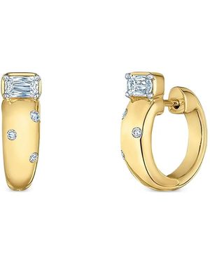 Kwiat Pendientes Cobblestone en oro amarillo de 18 ct con diamantes - Metálico
