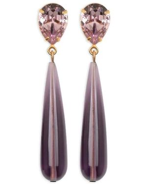 Jennifer Behr Caroline Teardrop Earrings - White