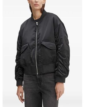 Levi's Gathered-Sleeve Bomber Jacket - Black