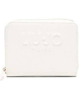 Liu Jo Logo Zip Wallet - White