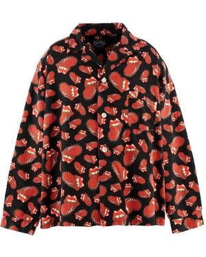 SAINT Mxxxxxx X The Rolling Stones Hemd Mit Print - Rot