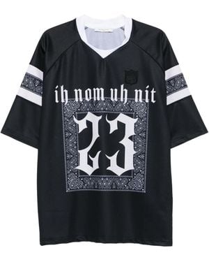 ih nom uh nit Logo-Print T-Shirt - Black