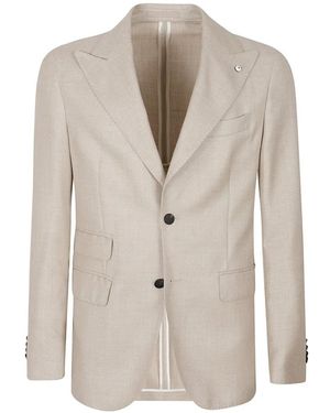 L.B.M. 1911 Blazer À Revers Crantés - White