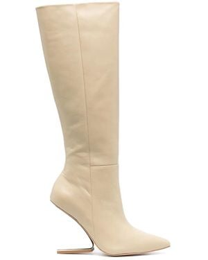 Cult Gaia Suspended-Heel 105Mm Long Boots - White
