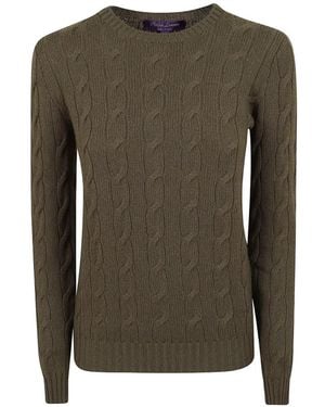 Polo Ralph Lauren Cable-Knit Cashmere Crewneck Jumper - Green