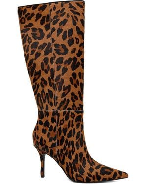 Guess Gressa Animal Print Boots - Brown