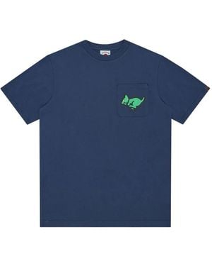 ICECREAM プリント Tシャツ - ブルー