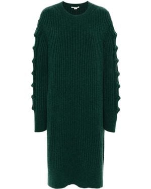 Stella McCartney Round-Neck Midi Knitted Dress - Green