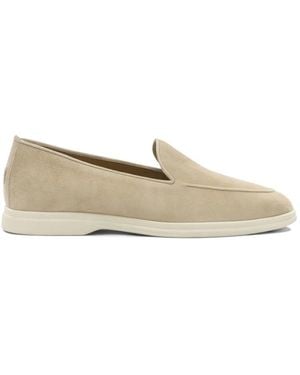 Henderson Eva Suede Loafers - Natural