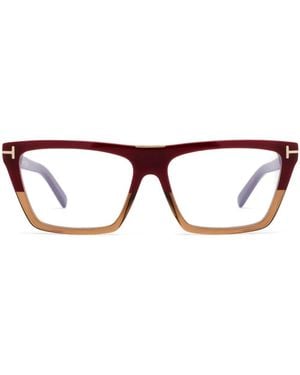 Tom Ford Square-Frame Glasses - Brown
