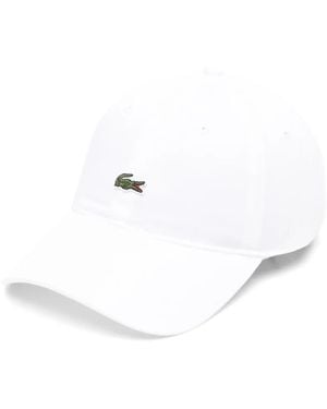 Lacoste Logo-Patch Adjustable-Fit Cap - White