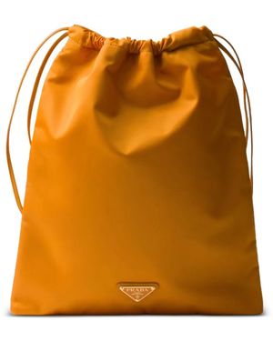 Prada Clutch Mit Kordelzug - Orange