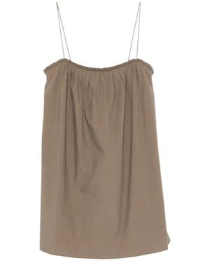 Matteau Frill Cami Dress - Brown