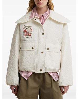 Barbour Farm Rio Lotus Quilted Jacket - Natural