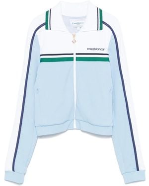 CASABLANCA Piqué Track Jacket - Blue