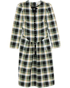 ShuShu/Tong Plaid Dress - Green