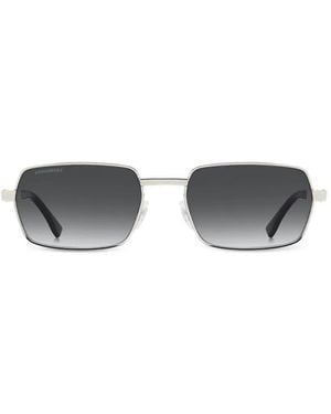 DSquared² Sonnenbrille Mit Eckigem Gestell - Weiß