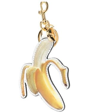 Moschino Banana-Motif Keyring - Metallic