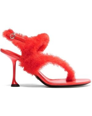 Proenza Schouler Tee Thong Sandals - Red