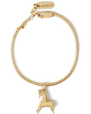 Lanvin Horse-Charm Bracelet - Metallic