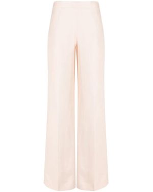 Twinset Pressed-Crease Palazzo Trousers - Pink