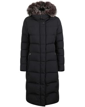 Moorer Fur-Trim Coats - Black