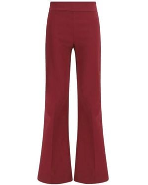 Avenue Montaigne Bellini Palazzo Pants - Red