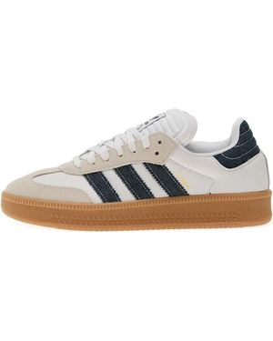 adidas Samba Denim-Details Sneakers - White