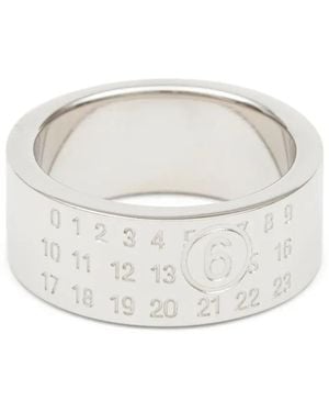 MM6 by Maison Martin Margiela Logotipo mínimo 8 mm - Blanco